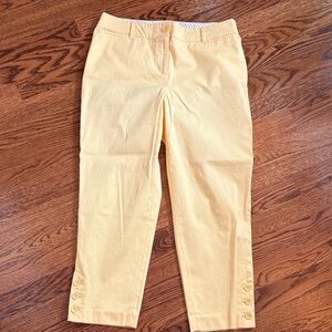 Talbots 'Perfect Crop' Yellow Pants